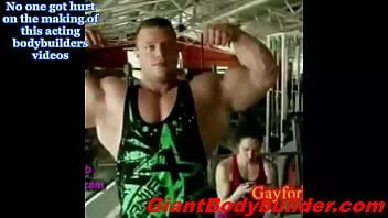 Play Giant bodybuilder alpha males showing their super strength!