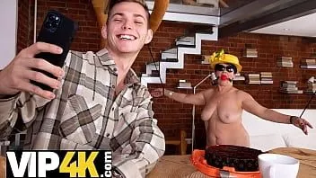 Play Shame4k. mature birthday girl in stockings fucked on the white couch