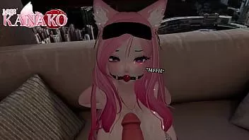 play Eu fico amordaçado e vendado enquanto você goza por todo o meu corpo de gata!!!!