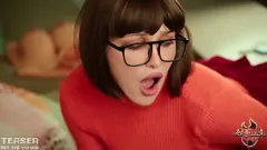 Play Amber Hallibel: Velma and Scooby Inspired Solo Session with Dildo and Creampie